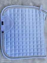 White equestrian obstacle dance step large small saddle pad horse sweat pad