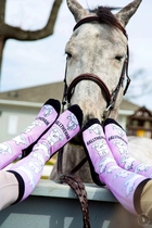 Cartoon Cute Equestrian Childrens Equestrian Socks 28-36 Sizes Fun Equestrian Socks Stockings