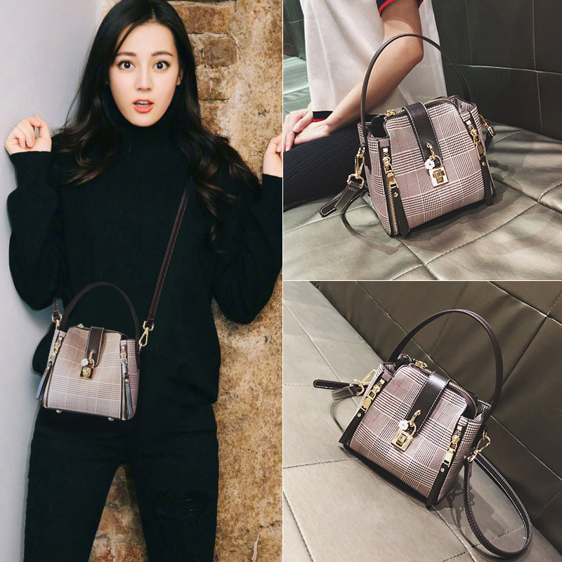 European Station Pouch Women Boomer Stars Identical to Handmade 100 Lap Single Shoulder Sloped Satchel Retro Bucket Women's Bag