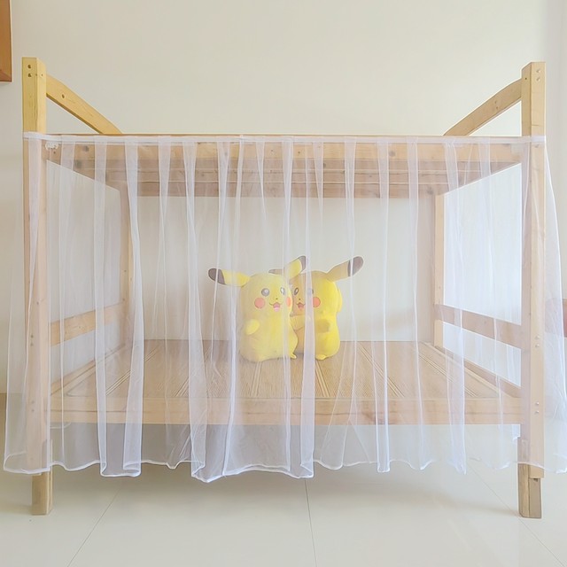 Velcro mosquito net anti-mosquito lower bunk self-adhesive gauze gauze curtain dormitory upper bunk adhesive bed curtain mosquito net heightening customization