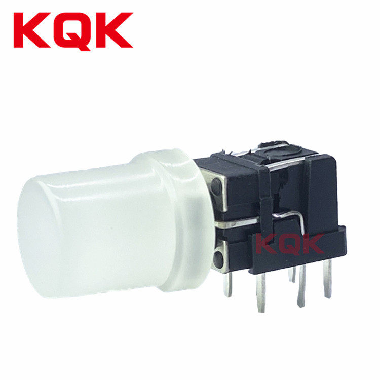 KQK Transparent Hat with Light Switch plugin 4PIN Circular Cap White Vertical Green Horizontal Light Tap Switch