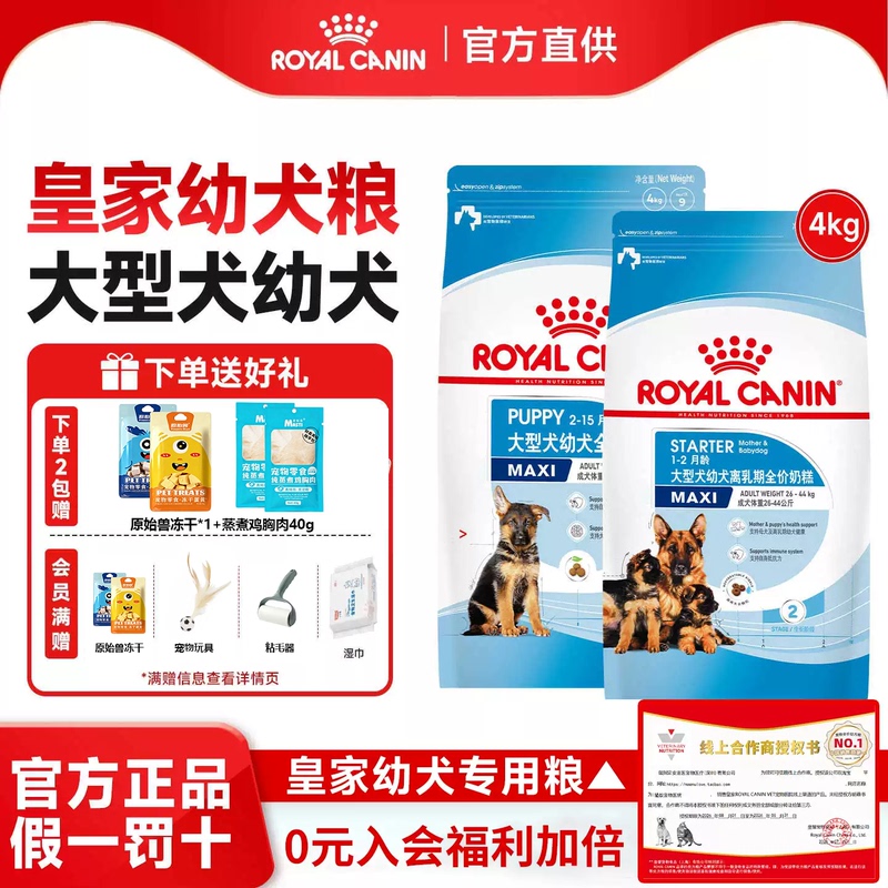 Royal Canin Puppy Food Maj30 for Medium and Large Dogs, Royal Milk Cake for Golden Retriever and German Shepherd Puppies, 4kg Royal Canin Puppy Food Maj30 for Medium and Large Dogs, Royal Milk Cake for Golden Retriever and German Shepherd Puppies, 4kg