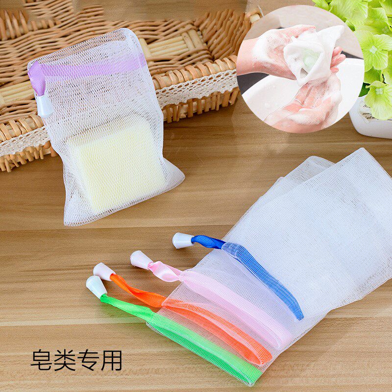 Bubble mesh Bubbler Handwashing Desk Foam Mesh Tool Blistering Mesh of mites soap with bubblemesh bag Foam Wash face
