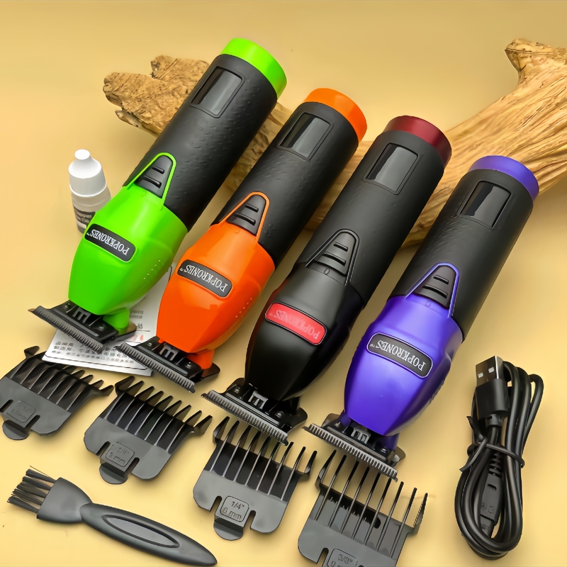 Barbos S11 Smart Digital Display Oil-Head Carving Electric Clipper Professional Hair Styling Engraving Three-In-One Clipper