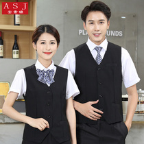 Restaurant waiter waistcoat set Hotel KTV front desk staff overalls billiard hall tooling waistcoat women