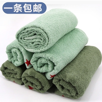 Cotton towel New type towels Army training towel cotton wool towel Army green Dormitory Wash face Absorbent Deep Green White Towels