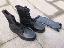  Genuine Jihua old combat boots mid-barrel waterproof fireproof non-slip anti-smashing anti-wear car suture system two layers of cowhide