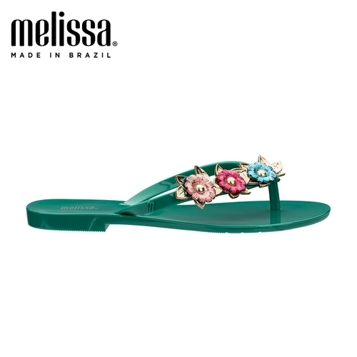 Melissa Модная металлическая спортивная пляжная обувь, тапочки, в цветочек