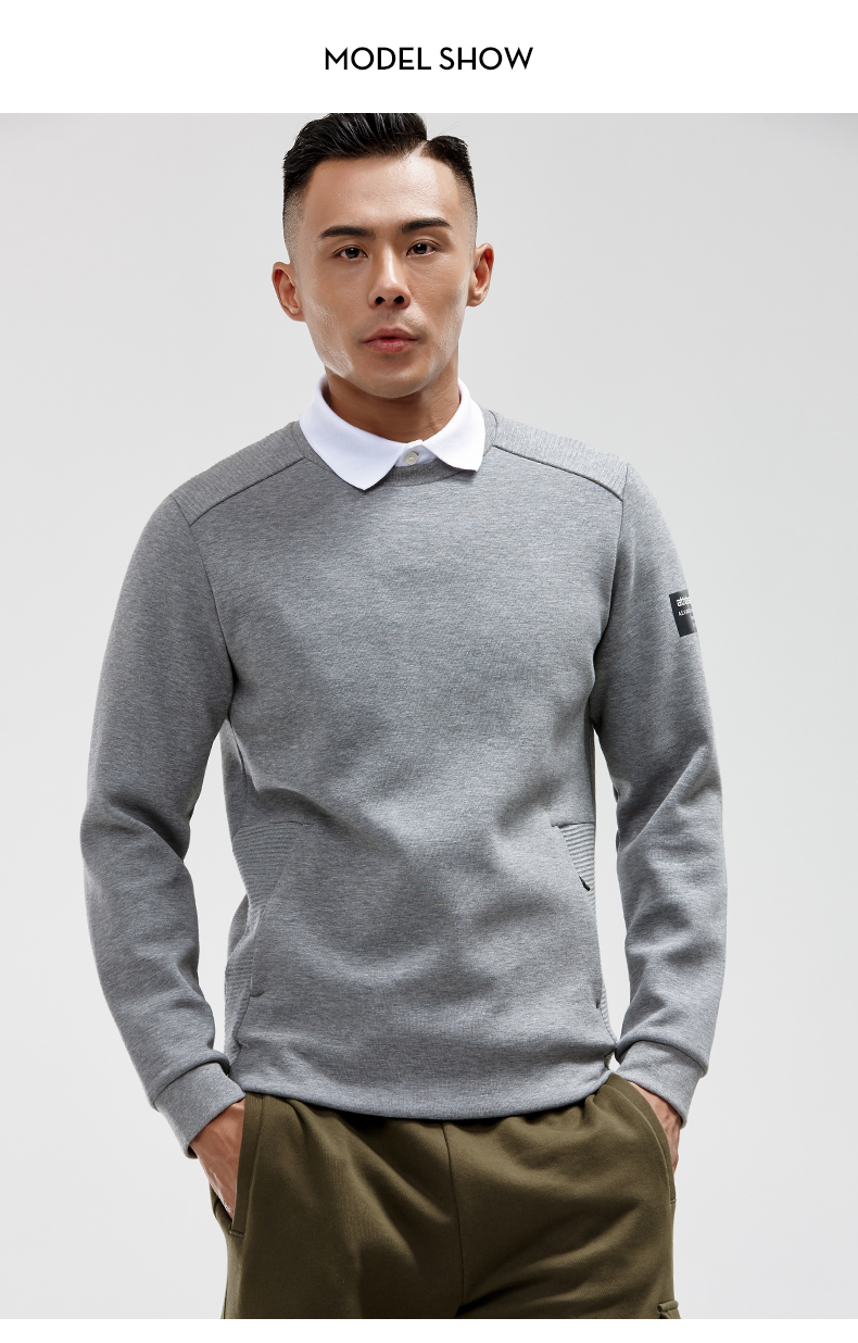 Anta nam 2019 xuân mới nam thể thao áo len áo len áo len chính thức cửa hàng áo thể thao - Thể thao lông cừu / jumper áo khoác nam nỉ