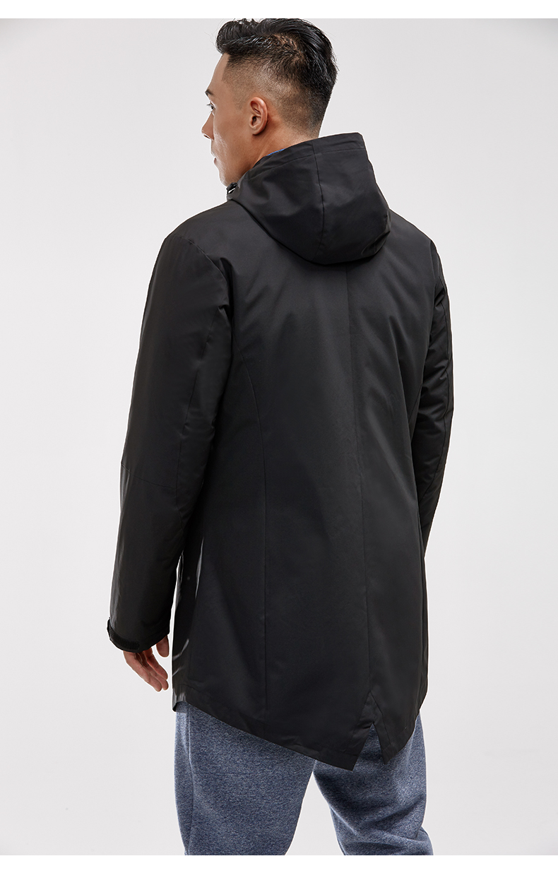 Anta sports down jacket nam 2018 mùa đông mới trùm đầu xuống áo khoác 2 bộ khóa kéo ấm áp - Thể thao xuống áo khoác Cao