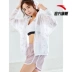 Áo khoác nữ Anta áo khoác mùa hè 2019 xu hướng mới in đầy đủ áo sinh viên thể thao ngắn - Áo gió thể thao