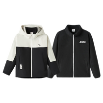 ANTA childrens mens and womens jackets two-piece set 2024 winter new breathable warm windproof and waterproof jacket