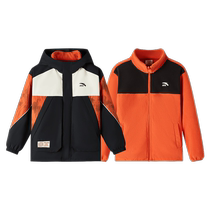 Anta childrens two-piece tops for boys and older children 2024 winter new style comfortable and warm windproof and cold-resistant middle and older childrens jackets