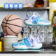 ANTA Splash 4 Snowflake丨Nitrogen technology basketball shoes men's cement nemesis wear-resistant shock-absorbing professional practical sports shoes