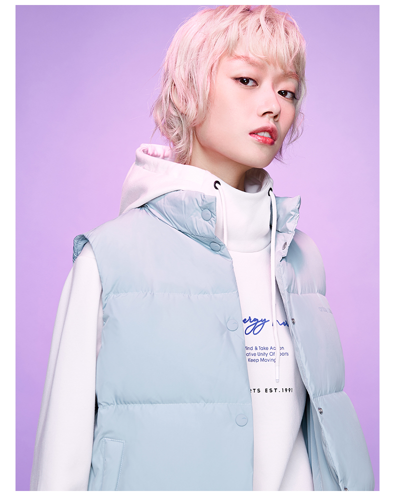 Anta down jacket nữ 2019 thu đông mới không tay ấm áp thể thao xuống áo khoác vest chính thức trang web cửa hàng hàng đầu - Áo thể thao áo khoác anta