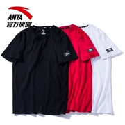 Anta ngắn tay T-Shirt nam 2018 mùa hè mới Slim đơn giản logo nhỏ thể thao và giải trí T-Shirt nửa tay áo nam