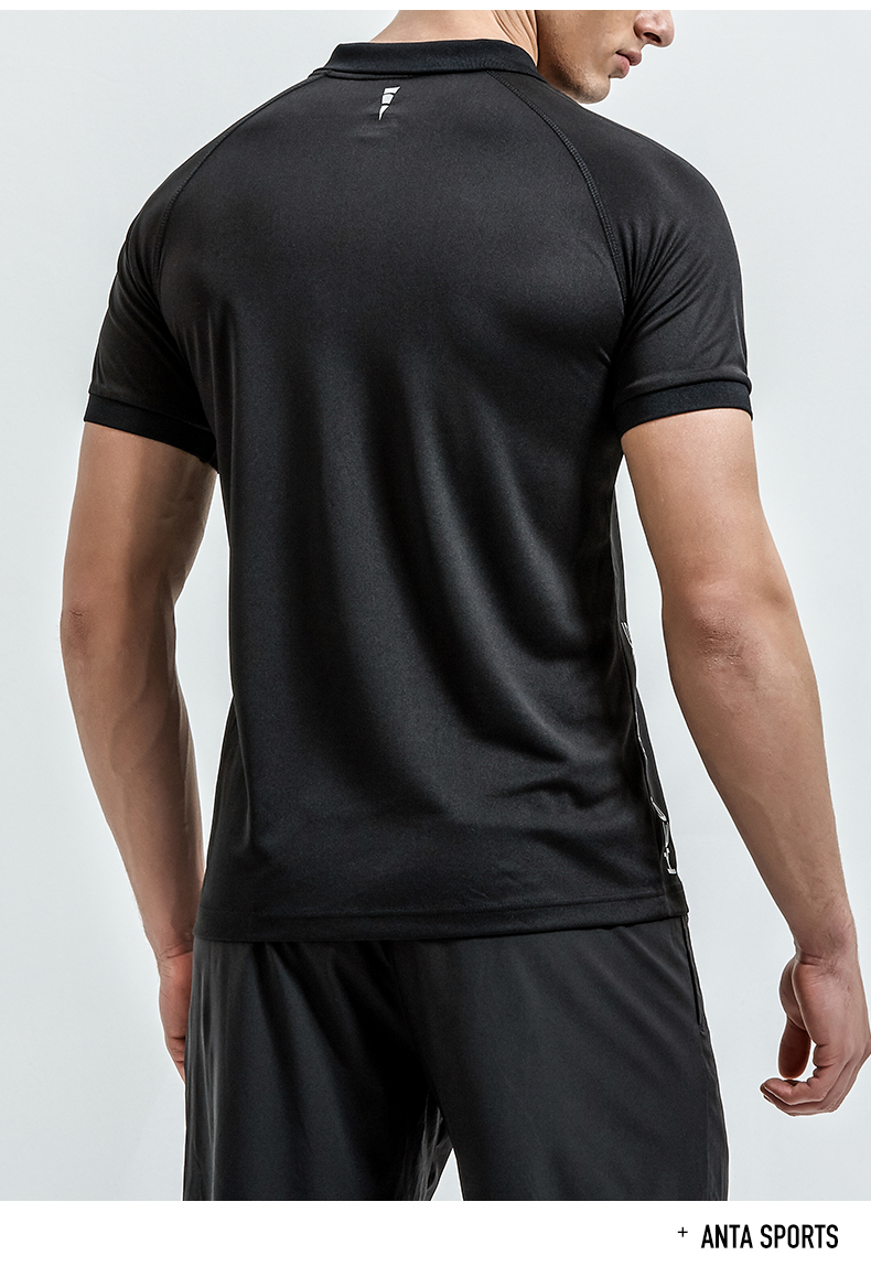 Anta ngắn tay nam 2018 mùa hè người đàn ông mới của thời trang thoải mái thể thao thoáng khí POLO linh sam T-Shirt nam áo thun thể thao nam có cổ