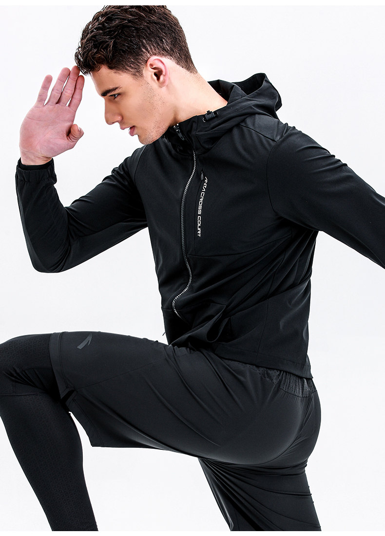 Anta nam casual áo gió áo khoác 2018 mùa xuân và mùa thu thể thao mới áo sơ mi windproof thoải mái trùm đầu áo khoác nam áo gió zara