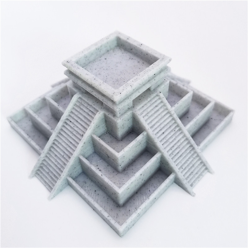 3D модель члена маятник  3d打印 阿兹特克神庙金字塔彷古建筑花盆景墨西哥卡斯蒂略羽蛇神