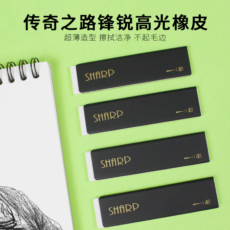 Legendary Road Front Sharp SHARP Ultrathin Highlight Drawing Eraser Chewing Gum Super-Net 2mm Details Beginners