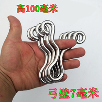 Actual combat version of palm treasure 304 stainless steel cold-formed candy bar small s Tibetan antelope Fox flat leather traditional round leather small bullet bow