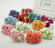 Hoa hồng Hàn Quốc bó hoa giả hoa giả DIY vòng hoa cô dâu đội mũ chất liệu kẹo cưới hộp hoa sáng tạo trang trí hoa - Phụ kiện tóc