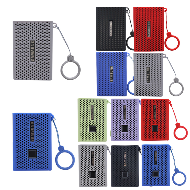 Suitable for Samsung T7 Protective Case Mobile Solid-State Drive Storage Bag T7Touch Silicone Case Ssd Shockproof Box Suitable for Samsung T7 Protective Case Mobile Solid-State Drive Storage Bag T7Touch Silicone Case Ssd Shockproof Box