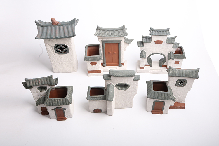 Sáng tạo đơn giản gốm Zen Trung Quốc hoa bình hoa hoa khô phòng khách tre cổ trang trí chậu - Vase / Bồn hoa & Kệ chậu đất