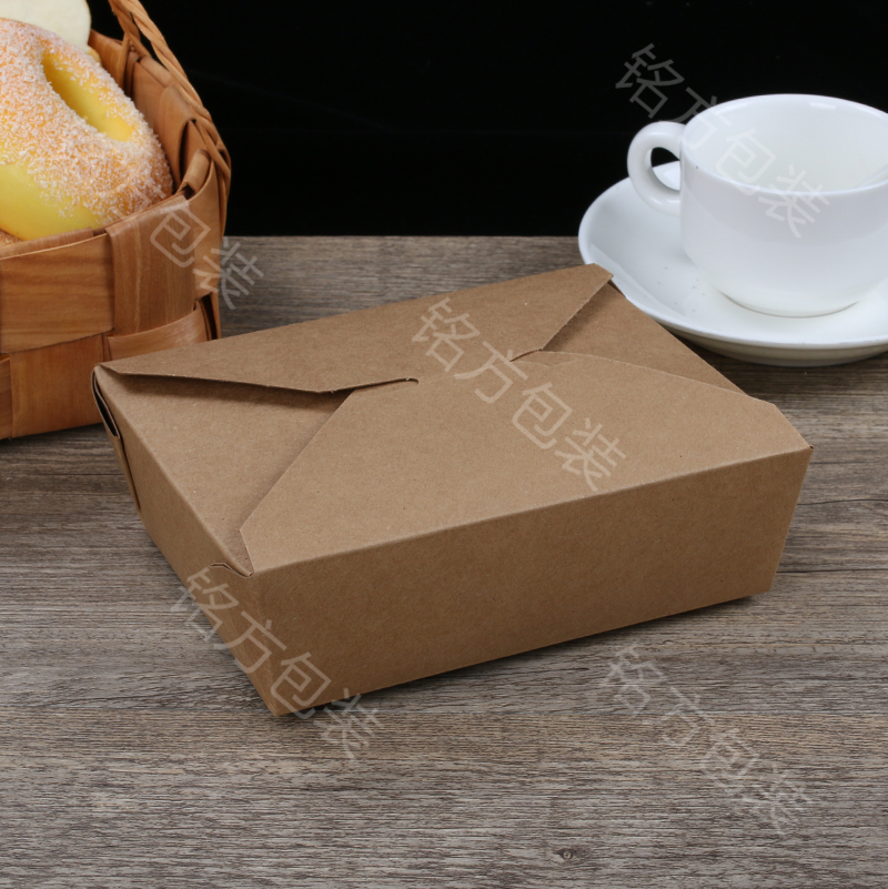 Tại chỗ hộp giấy kraft ăn trưa Hộp thức ăn nhanh dùng một lần Hộp cơm trái cây Hộp Bento takeaway hộp đóng gói tùy chỉnh - Hộp cơm điện sưởi ấm hộp cơm cắm điện hẹn giờ
