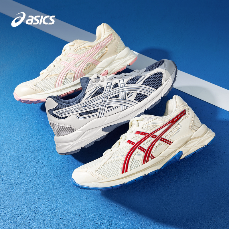 Asics/Asics Children's Shoes, Comfortable New Cushioning Running Shoes, Gel Rubber, Comfortable Rebound Cushioning, Contana