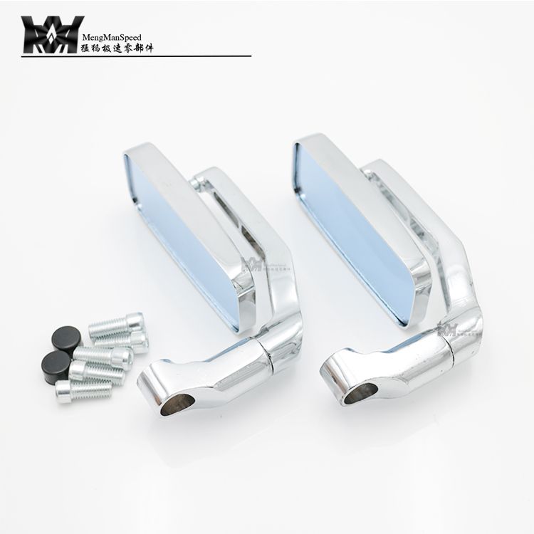 Hiệp sĩ xe đạp xe đạp retro sửa đổi phía sau xem nhôm phản chiếu xe máy gương chiếu hậu cong thanh xe tay ga kính chiếu hậu xe máy honda