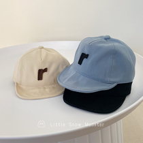 ins Japanese cotton spring and autumn thin section baby wild letter peaked cap sunshade boys and girls baseball hats