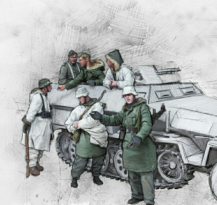 1 35 World War II Tanker Bing 6 People Group