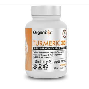 Curcumin Organixx куркумин, натуральная иммунная поддержка 60 капсул