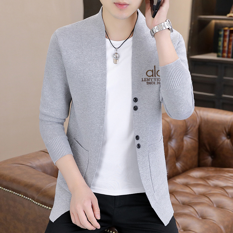 Men's Cardigan 2025 Autumn and Winter New Embroidered Knitwear Trendy Slim Fit Youth Top Casual Sweater Men's Jacket Men's Cardigan 2025 Autumn and Winter New Embroidered Knitwear Trendy Slim Fit Youth Top Casual Sweater Men's Jacket