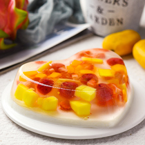 Childrens birthday cake package without fruit add authentic white jelly jelly powder food grade love silicone mold