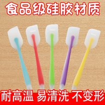 (High temperature resistant jelly mixing tool) Silicone scraper cut white jelly powder black jelly roast spatula spatula