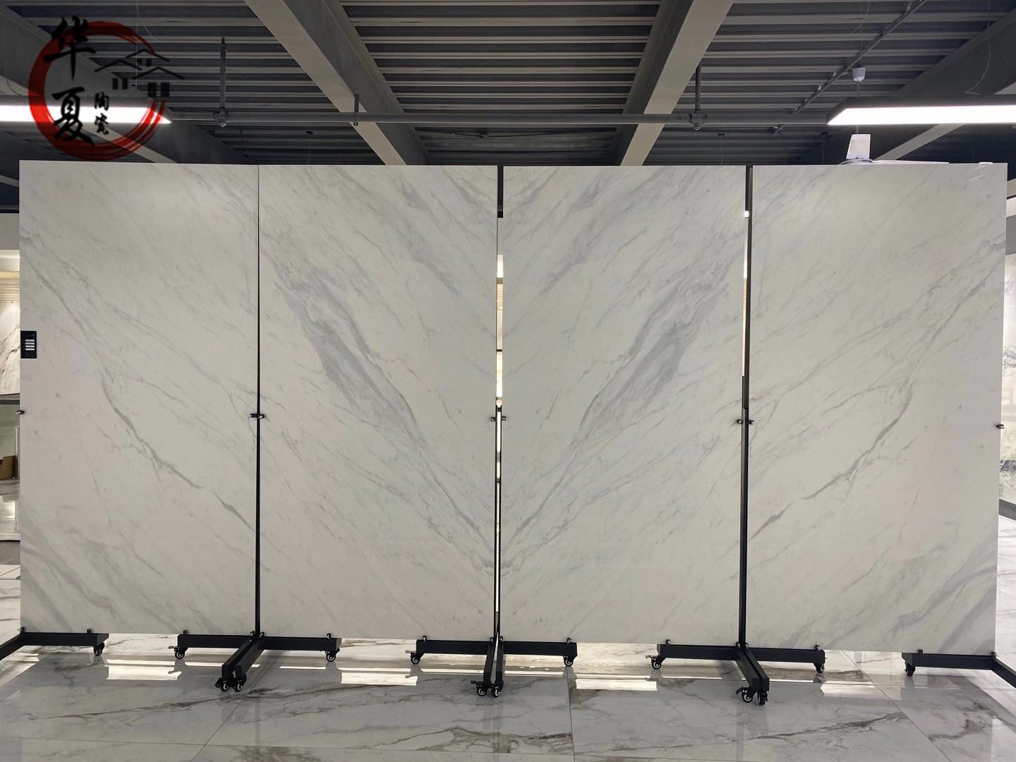 High-grade large-scale continuous pattern tiles 1200X2400 large-scale simple villa slate porch TV background wall tiles