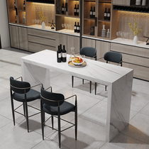 Bar table light luxury home marble island living room kitchen partition small apartment dining table integrated modern and simple