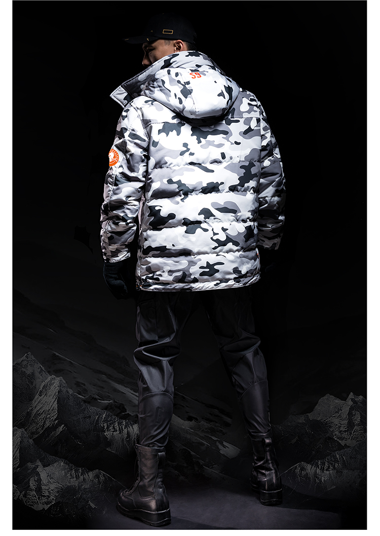 Monster Guardians Guardian Shield Series Men Fall / Winter Snowy Ngụy trang Áo khoác xuống - Thể thao xuống áo khoác áo phao lông vũ nam uniqlo