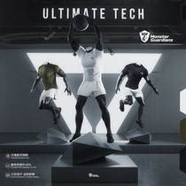 Monster Guardians one-piece woven sports short-sleeved mens breathable fitness running comprehensive training T-shirt