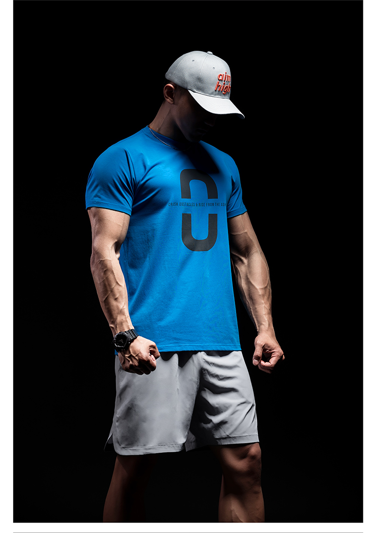 Monster Guardians Tide thương hiệu in áo thun thể dục Áo thể thao nam tay ngắn mùa hè mới áo tank top gym nam