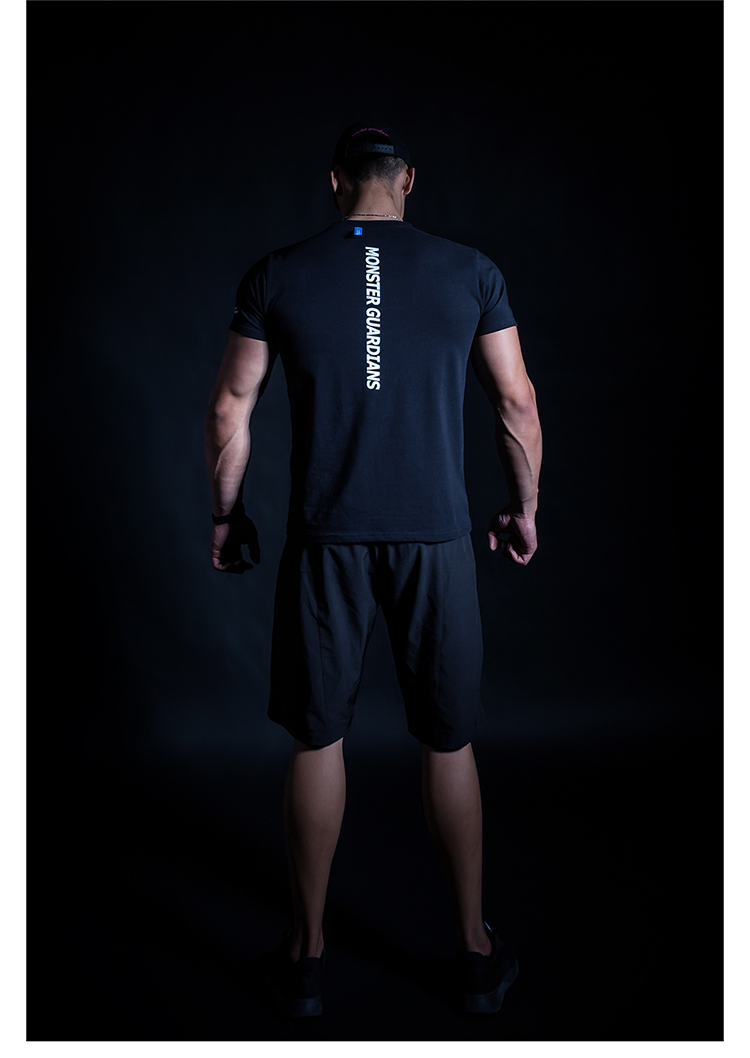 Monster Guardians Thể dục thể thao nam ngắn tay Thiết kế ban đầu Xu hướng in Áo thun thoáng khí áo tanktop nữ