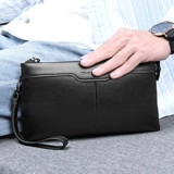 Сумка с петлей на руку, кожаная вместительная и большая маленькая сумка клатч для отдыха, новая коллекция, воловья кожа