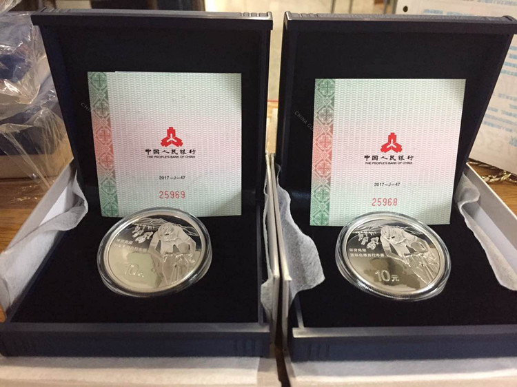 2017 Qinghai Lake Cycling Silver Coin Kỷ niệm Tiền Xe đạp Bạc Coin 30g Bộ sưu tập tiền xu Fidelity giá đồng tiền xu cổ