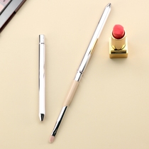  New metal lip brush pen brush portable makeup brush with lid