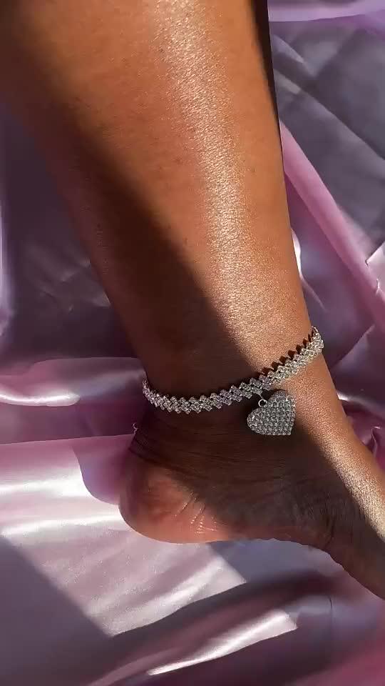 Trendy Simple Silver Color Chain Anklet Bracelet for Women