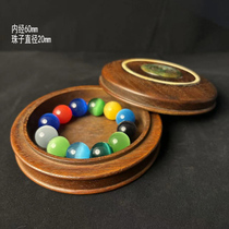 Antique antiques and old collections of colorful cats eye stone bracelets for women with rosewood boxes a set of retro old objects