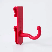 Красный большой двойной одинарный крючок