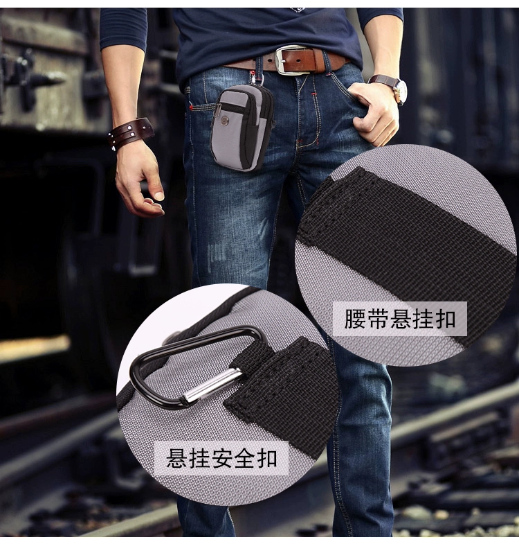 Túi đựng điện thoại di động thể thao nam 6 inch 6,5 inch túi nhỏ ngoài trời đeo đai đa chức năng cắt ngang chéo túi nhỏ kiểu mới